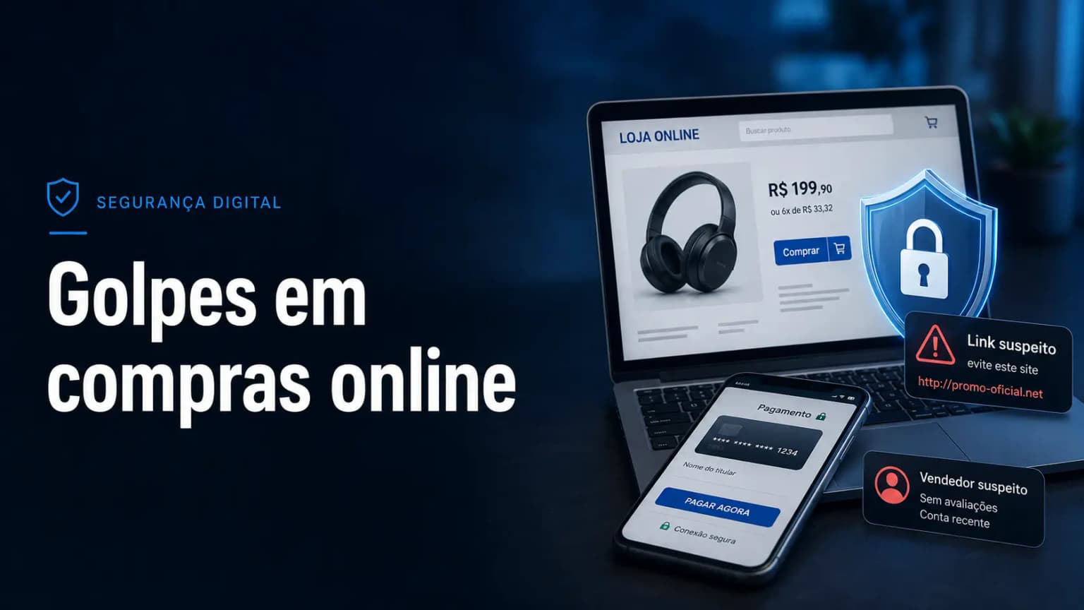 Golpes em compras online: como identificar rastreio falso, site clonado e fraude em marketplace