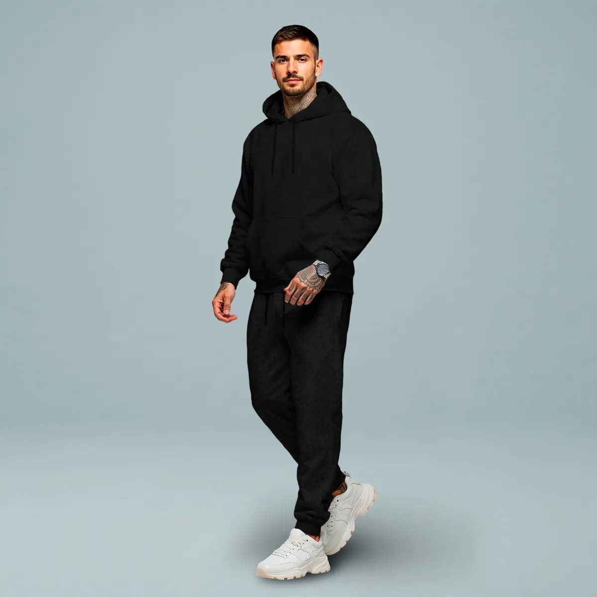 Conjunto Moletom Masculino Liso Calça E Blusa