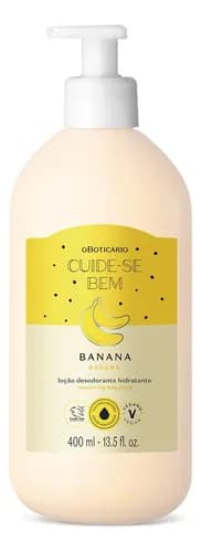 Loção Corporal O Boticário Cuide-se Bem Feira Banana 400ml em oferta