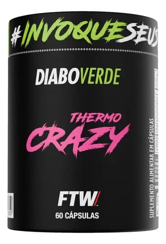 Termogênico Thermo Crazy FTW 60 Cápsulas (Diabo Verde) por R$39,99