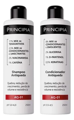 Principia Kit Shampoo + Condicionador Antiqueda AQ-01 por R$ 63,03 com cupom MELIBELEZA