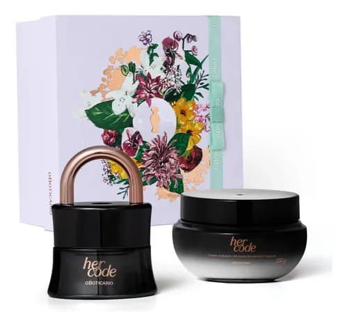 Kit Presente Her Code O Boticário Tradicional Feminino Original por R$ 259,12 no Pix (c/ cupom)