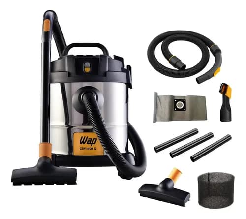 Aspirador WAP GTW INOX 12 1400W (Pó e Água, 12L) por R$289
