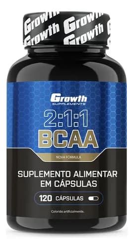 BCAA Growth Supplements 2:1:1 120 Cápsulas por R$ 29,90 no Mercado Livre