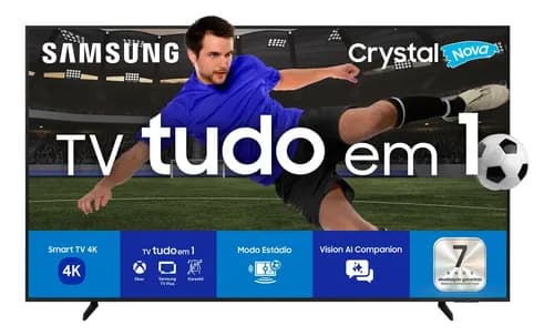 Smart TV Samsung 85" Crystal UHD 4K U8600F (Tizen, Alexa) por ~R$ 6.899 com cupom