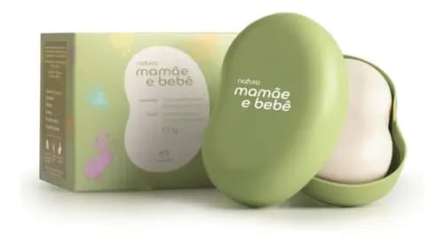 Sabonete em Barra Natura Mamãe e Bebê 100g com Saboneteira por R$ 14,45