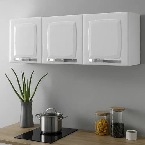 Armário Aéreo Itatiaia Rose 3 Portas em Aço