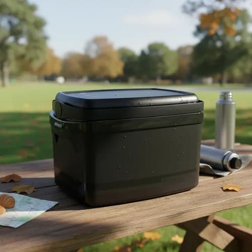 Caixa Térmica Cooler 12L Preta com Alça Soprano