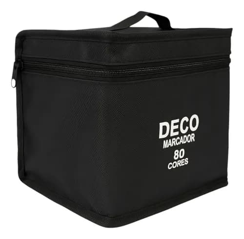 Canetas Permanentes 80 Cores Ponta Dupla Conjunto Profissional