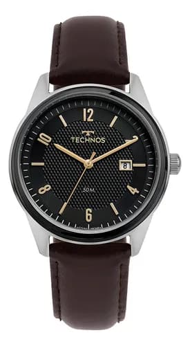 Relógio Technos Masculino Steel Prata Original