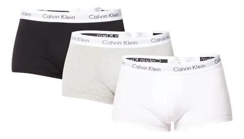Kit 3 Cuecas Masculinas Boxer Cotton Calvin Klein - Oferta no Pix