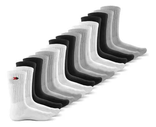 Kit 15 Pares Meias Sport Algodão Cano Alto Sandrini