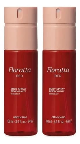 Combo 2x Body Spray Desodorante Floratta Red 100ml por R$ 73,91 no Pix