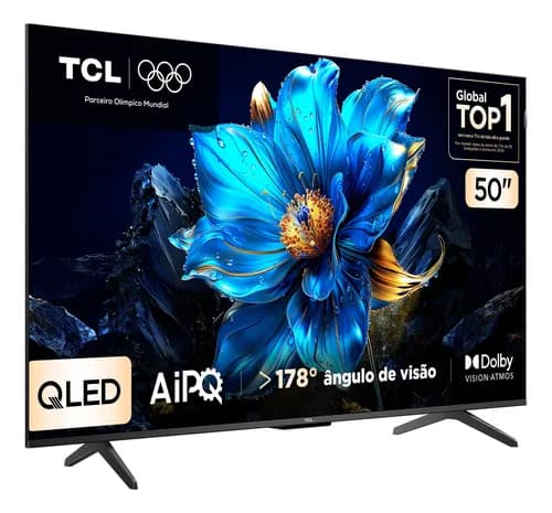 Smart TV TCL 50P7K QLED 4K 50 Polegadas HDR10+ Dolby Atmos