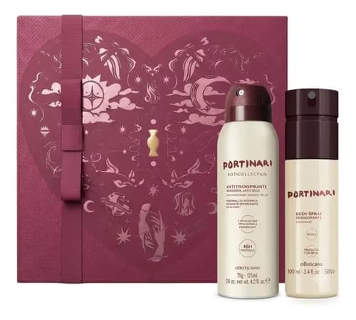 Combo Portinari O Boticario (Body Spray 100ml + Antitranspirante) por R$ 67,70 com cupom