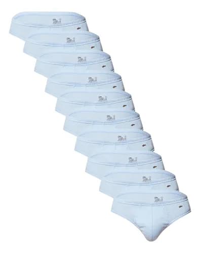 Kit 10 Cuecas Slip Algodão Zorba