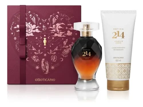 Combo Dia dos Namorados Botica 214 Arabian Oasis (EDP 75ml + Locao 150ml) por R$ 191,50