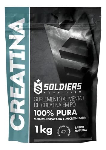Creatina Monohidratada 1kg Soldiers Nutrition 100% Pura