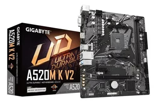 Placa Mãe Gigabyte A520M K V2 AMD AM4 DDR4