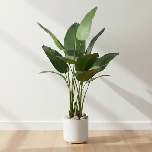 Arvore Bananeira Artificial 1,65m com 10 Folhas Toque Real (Cupom OFFMELI)
