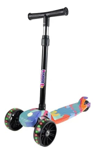 Patinete Infantil 3 Rodas Conect Brinq BV0011 com LED