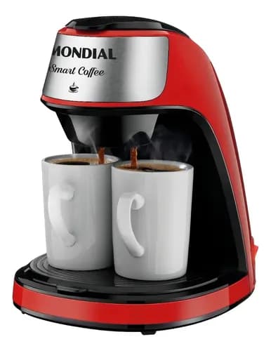 Cafeteira Elétrica Mondial C-42 com 2 Xícaras Vermelha