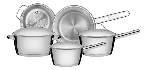 Jogo de Panelas Tramontina Allegra Aço Inox 5 Peças