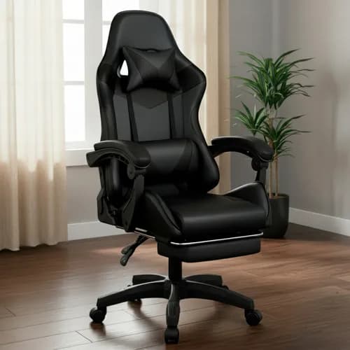 Cadeira Gamer Ergonômica Giratória 360 Preto com Cupom