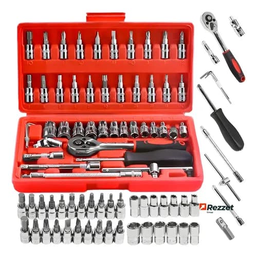 Kit de Ferramentas 46 Peças com Chaves e Bits (Maleta) por R$ 24