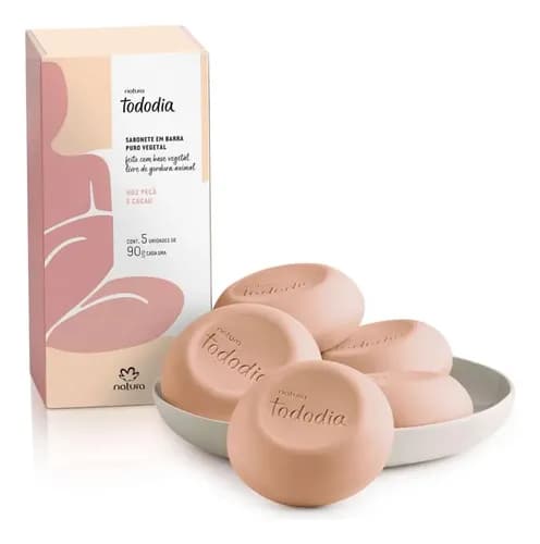 Sabonete Natura Tododia Noz Pecan e Cacau 5un 90g