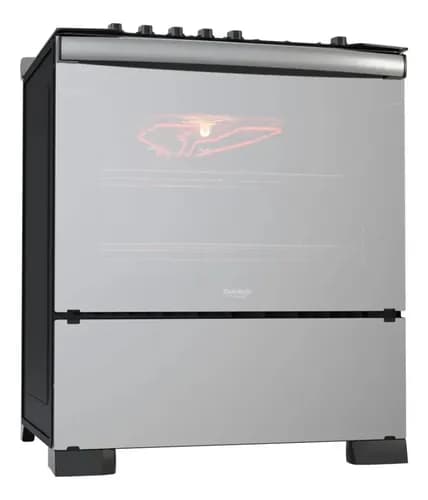Fogão 5 Bocas Dako Diplomata Glass Style com Grill e Tripla Chama Bivolt