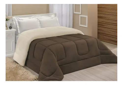 Coberdrom Edredom Sherpa Casal Queen Grosso