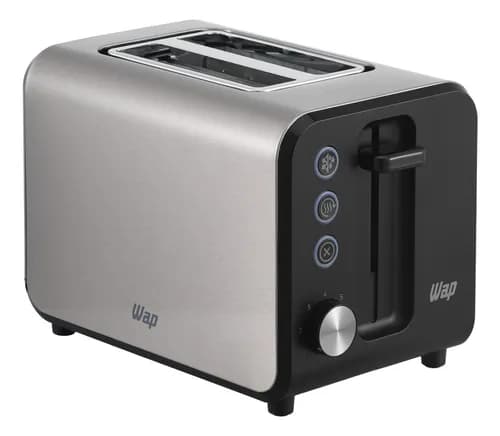 Torradeira Elétrica WAP WTE1 Preto e Inox (2 fatias, 7 níveis) por R$ 129