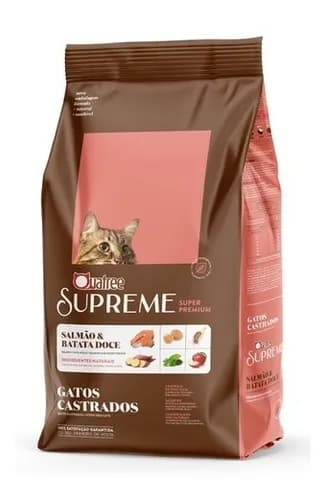 Ração Quatree Supreme Gatos Castrados Salmão 10kg
