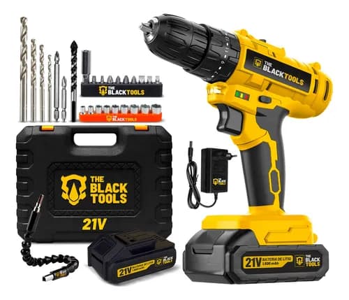 Parafusadeira Furadeira de Impacto 21V The Black Tools