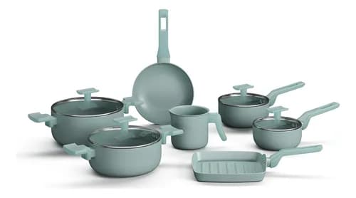 Conjunto de Panelas Mimo Style Sartin Cook 7 Pecas Aquamint (Pix + Cupom)