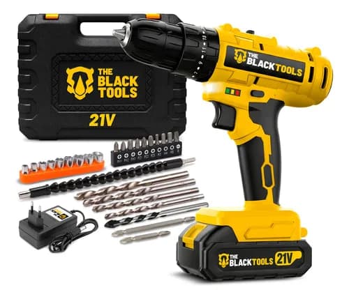 Parafusadeira de Impacto The Black Tools TB-21PZW 21V com Maleta
