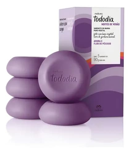 Sabonete Natura Tododia Amora e Flor de Pêssego 5x90g