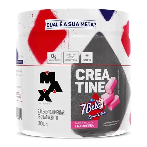 Creatina 7Belo Max Titanium 300g (Framboesa) por R$ 52,40