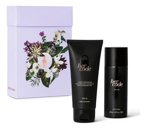 Kit Presente O Boticario Her Code Splash (2 itens) por R$ 147,51 no Pix