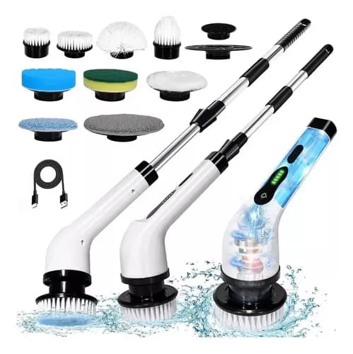 Mop Elétrico 9 em 1 Escova de Limpeza Rotatória