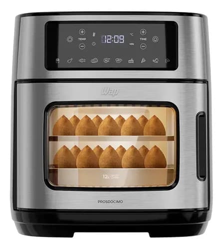 Fritadeira Elétrica WAP Air Fryer Oven 12L Antiaderente com Painel Digital e 15% OFF