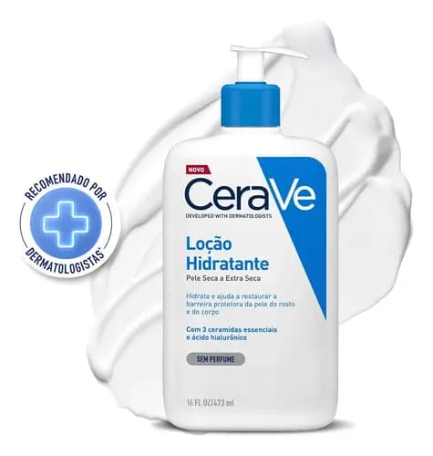 Loção Hidratante CeraVe Corporal com Ácido Hialurônico 473ml