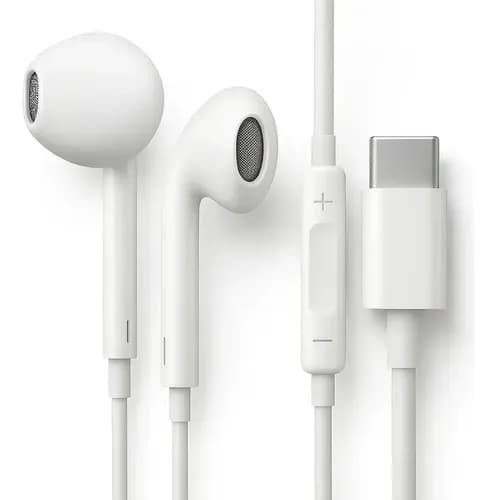 Fone de Ouvido USB-C com Microfone Integrado e Controle de Chamadas