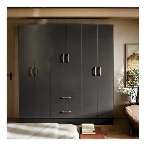 Guarda-Roupa Casal Jamaica 6 Portas 2 Gavetas