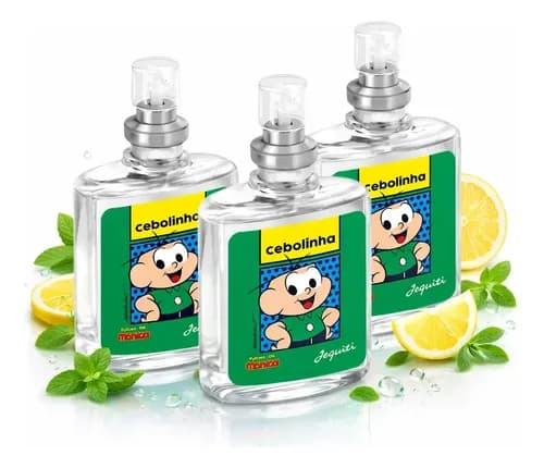 Kit 3 Perfumes Colônia Cebolinha Turma da Mônica Jequiti 25ml