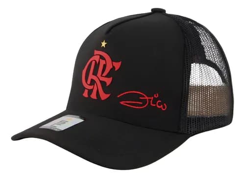 Boné Flamengo Aba Curva Zico Licenciado