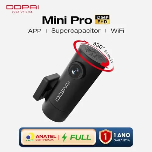 Câmera Veicular DDPAI Mini Pro 1296P Wi-Fi