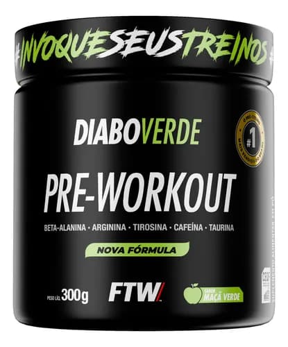 Pré-Treino FTW Pre Workout 300g Maçã Verde