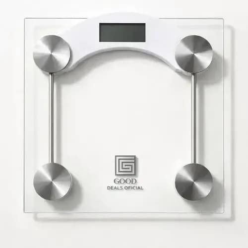 Balança Digital de Vidro Good Deals até 180kg Portátil
